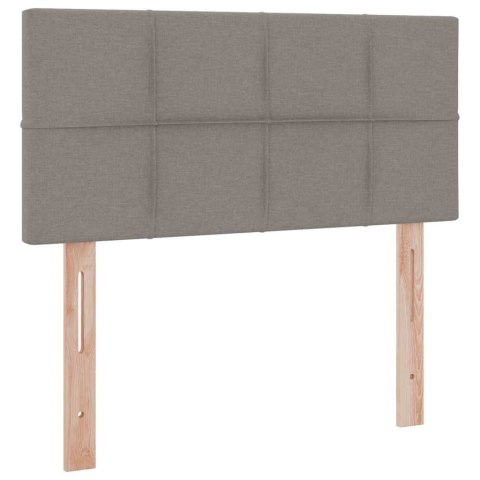 VidaXL Łóżko z miejscem na przechowywanie i LED Ciemnoszary tkanina