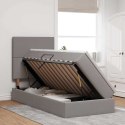 VidaXL Łóżko z miejscem na przechowywanie i materacem 90 x 200 cm