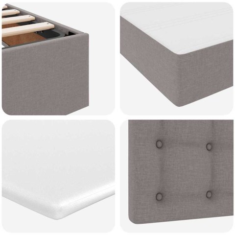 VidaXL Łóżko z miejscem na przechowywanie i materacem 90 x 200 cm