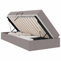 VidaXL Łóżko z miejscem na przechowywanie i materacem Ciemnoszary