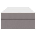 VidaXL Łóżko z miejscem na przechowywanie i materacem Ciemnoszary
