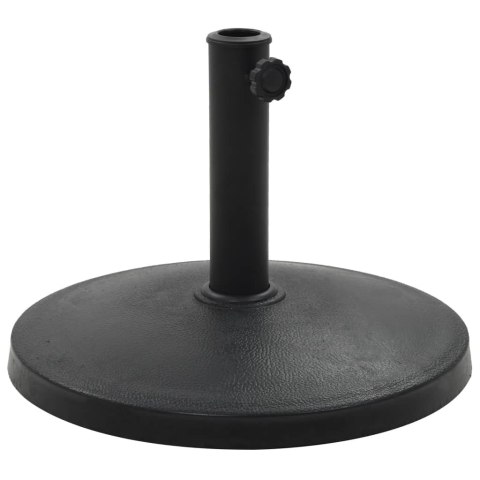 PODSTAWA POD PARASOL OGRODOWY OKRĄGŁA ŻYWICA 10 KG CZARNA