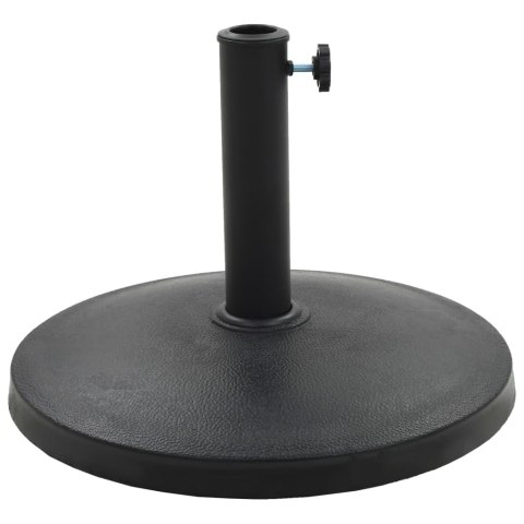 PODSTAWA POD PARASOL OGRODOWY OKRĄGŁA ŻYWICA 10 KG CZARNA