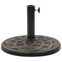 PODSTAWA POD PARASOL OGRODOWY OKRĄGŁA ŻYWICA 19 KG BRĄZ