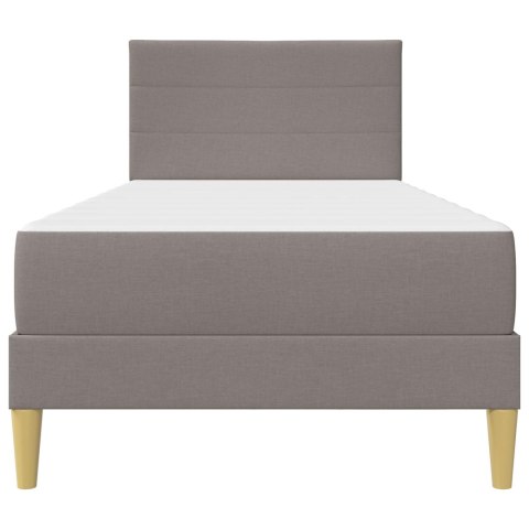 VidaXL Ramka łóżka Ciemnoszary 90 x 200 cm Poliester