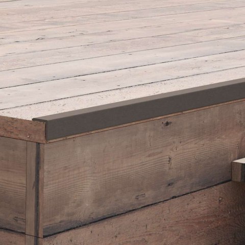 VidaXL Tarasowe listwy kątowe, 5 szt., WPC, 170 cm, ciemnobrązowe