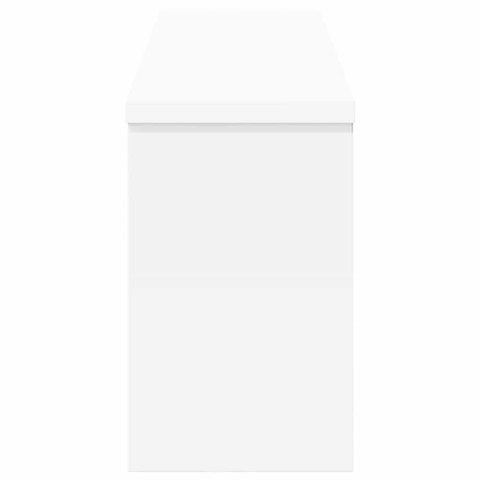 VidaXL Wieszak na płaszcze montowany na ścianie Biały 75 x 16 x 26 cm