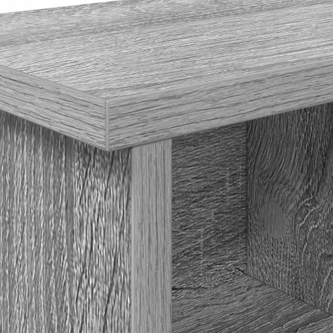 VidaXL Wieszak na płaszcze montowany na ścianie Szary dąb sonoma