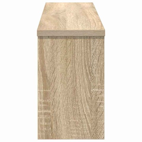 VidaXL Wieszak na płaszcze montowany na ścianie z półką dąb sonoma