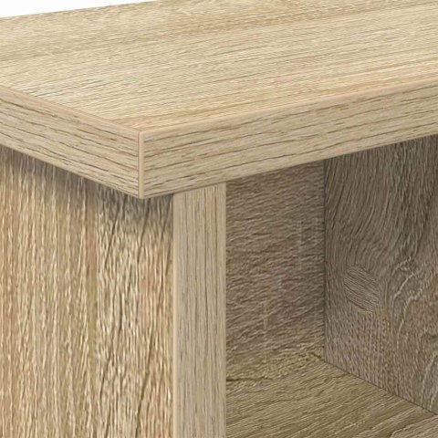 VidaXL Wieszak na płaszcze montowany na ścianie z półką dąb sonoma