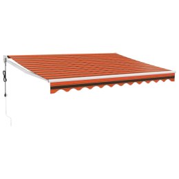 ZWIJANA MARKIZA AUTOMATYCZNA POMARAŃCZOWO-BRĄZOWA 3X2,5 M