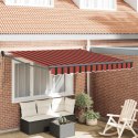 MARKIZA CZERWONY I CZARNY 350X250X165CM POLIESTER