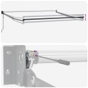 MARKIZA CZERWONY I CZARNY 350X250X165CM POLIESTER