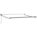 MARKIZA ZWIJANA CZERWONY 350X250CM POLIESTER I ALUMINIUM