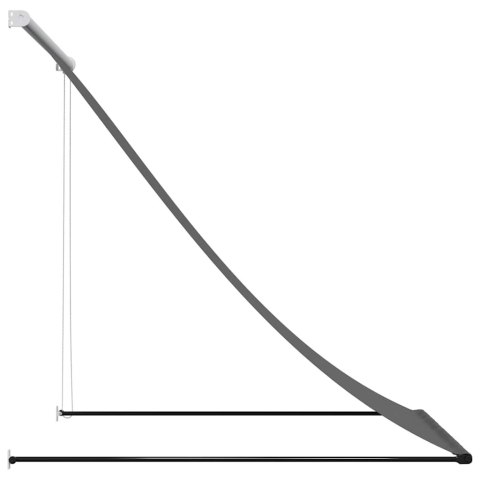 MARKIZA ZWIJANA ANTRACYTOWA 150X150CM TKANINA I STAL