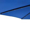 PARASOL OGRODOWY LED STALOWY SŁUPEK LAZUROWY 225X225X212CM