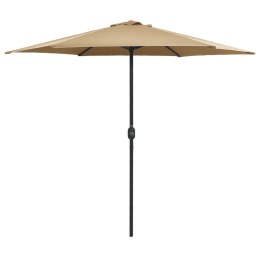 PARASOL OGRODOWY NA ALUMINIOWYM SŁUPKU 270X246CM TAUPE