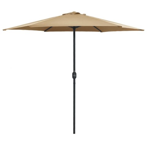 PARASOL OGRODOWY NA ALUMINIOWYM SŁUPKU 270X246CM TAUPE