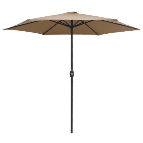 PARASOL OGRODOWY NA ALUMINIOWYM SŁUPKU 270X246CM TAUPE