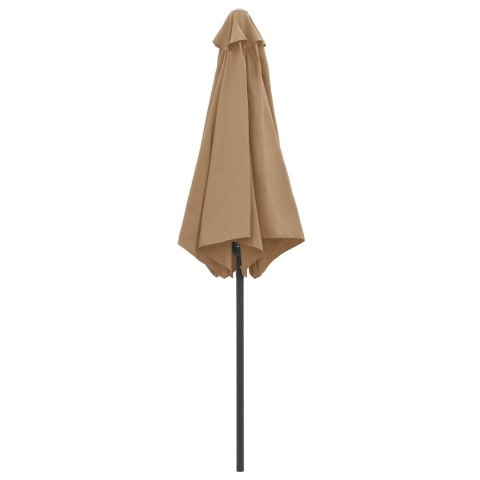 PARASOL OGRODOWY NA ALUMINIOWYM SŁUPKU 270X246CM TAUPE