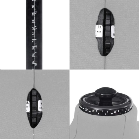 MANEKIN MĘSKI EKSPOZYCYJNY ROZMIAR 37-45 POPIERSIE KRAWIECKIE SZARE 94-114CM
