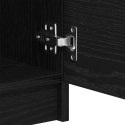 VidaXL Bufet Czarny Dąb 120 x 30 x 70 cm Materiał drewnopochodny