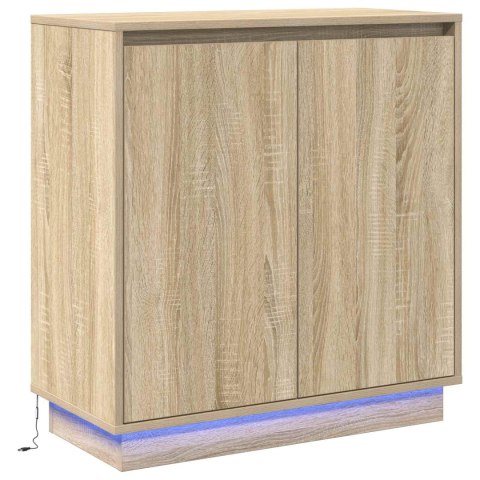 KOMODA LED DĄB SONOMA 71X34,5X75CM
