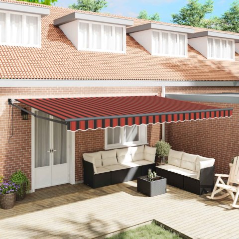 MARKIZA POMARAŃCZOWY I BRĄZOWY 500X300X165CM