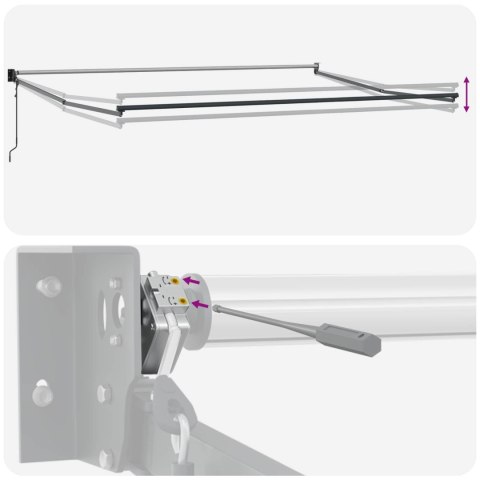 MARKIZA POMARAŃCZOWY I BRĄZOWY 500X300X165CM