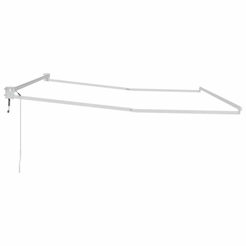 RAMA MARKIZY ROZSUWANEJ BIAŁA ALUMINIOWA 400X300CM STELAŻ TARAS OGRÓD MOCNA