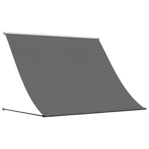 MARKIZA ZWIJANA ANTRACYTOWA 200X150CM TKANINA I STAL