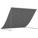 MARKIZA ZWIJANA ANTRACYTOWA 200X150CM TKANINA I STAL