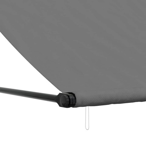 MARKIZA ZWIJANA ANTRACYTOWA 200X150CM TKANINA I STAL