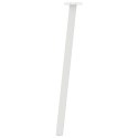 NOGI DO STOŁU KONSOLOWEGO 4 SZT. BIAŁE 72CM STALOWE