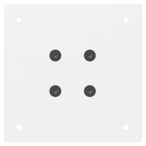 NOGI DO STOŁU KONSOLOWEGO 4 SZT. BIAŁE 72CM STALOWE