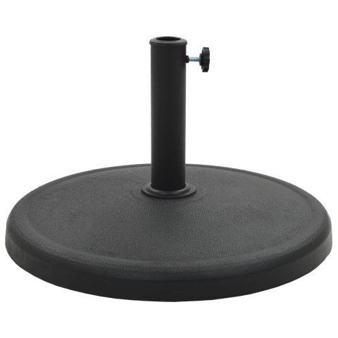 PODSTAWA POD PARASOL OGRODOWY OKRĄGŁA ŻYWICA 19 KG CZARNA