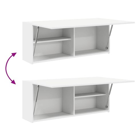 WISZĄCA SZAFKA ŁAZIENKOWA BIAŁA 100X25X40CM