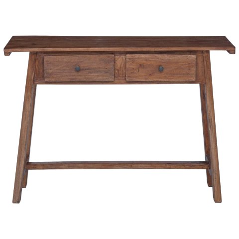 BIURKO BRĄZOWY 110X30X79CM LITE DREWNO MAHONIOWE