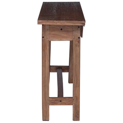 BIURKO BRĄZOWY 110X30X79CM LITE DREWNO MAHONIOWE