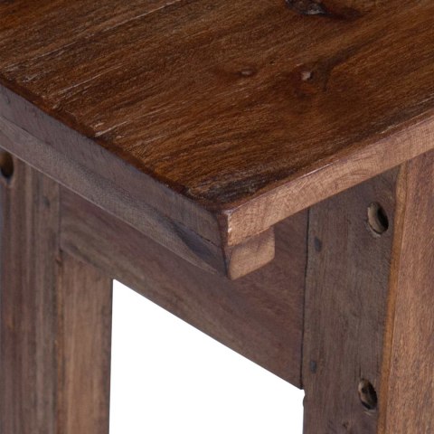 BIURKO BRĄZOWY 110X30X79CM LITE DREWNO MAHONIOWE