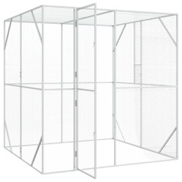 KLATKA DLA PTAKÓW Z PRZECHOWYWANIEM ANTRACYT 209X202X214CM