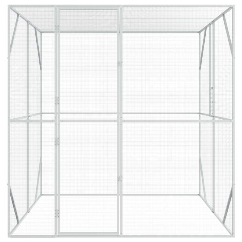 KLATKA DLA PTAKÓW Z PRZECHOWYWANIEM ANTRACYT 209X202X214CM