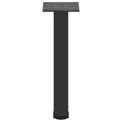 NOGI DO STOLIKA KAWOWEGO 4 SZT. CZARNE 42-44CM STALOWE