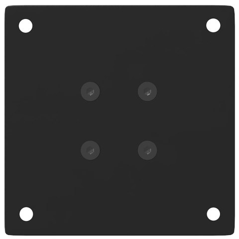 NOGI DO STOLIKA KAWOWEGO 4 SZT. CZARNE 42-44CM STALOWE