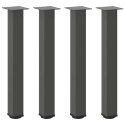 NOGI DO STOŁU KONSOLOWEGO 4 SZT. ANTRACYT 72-74CM STAL