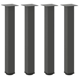 VidaXL Nogi do stołu konsolowego 4 szt. Antracyt 72-74 cm Stal