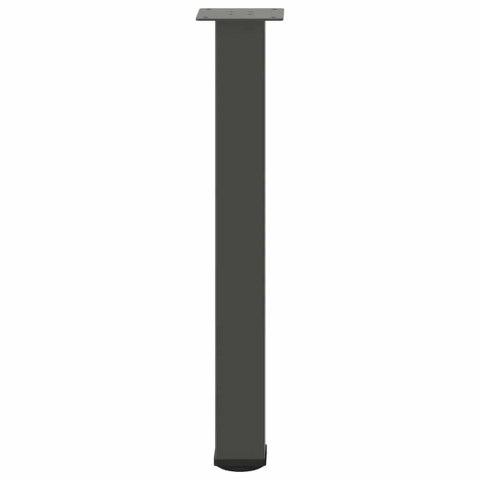 NOGI DO STOŁU KONSOLOWEGO 4 SZT. ANTRACYT 72-74CM STAL
