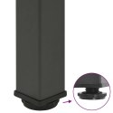 NOGI DO STOŁU KONSOLOWEGO 4 SZT. ANTRACYT 72-74CM STAL