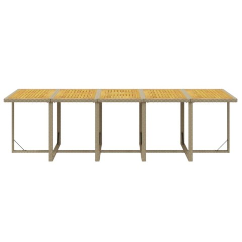 15-CZ. ZESTAW MEBLI OGRODOWYCH Z PODUSZKAMI POLIRATTAN BEŻOWY