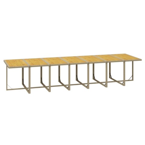 19-CZ. ZESTAW MEBLI OGRODOWYCH Z PODUSZKAMI POLIRATTAN BEŻOWY